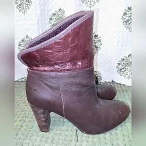 UGG Women's Dark Burgundy Heeled Boots
